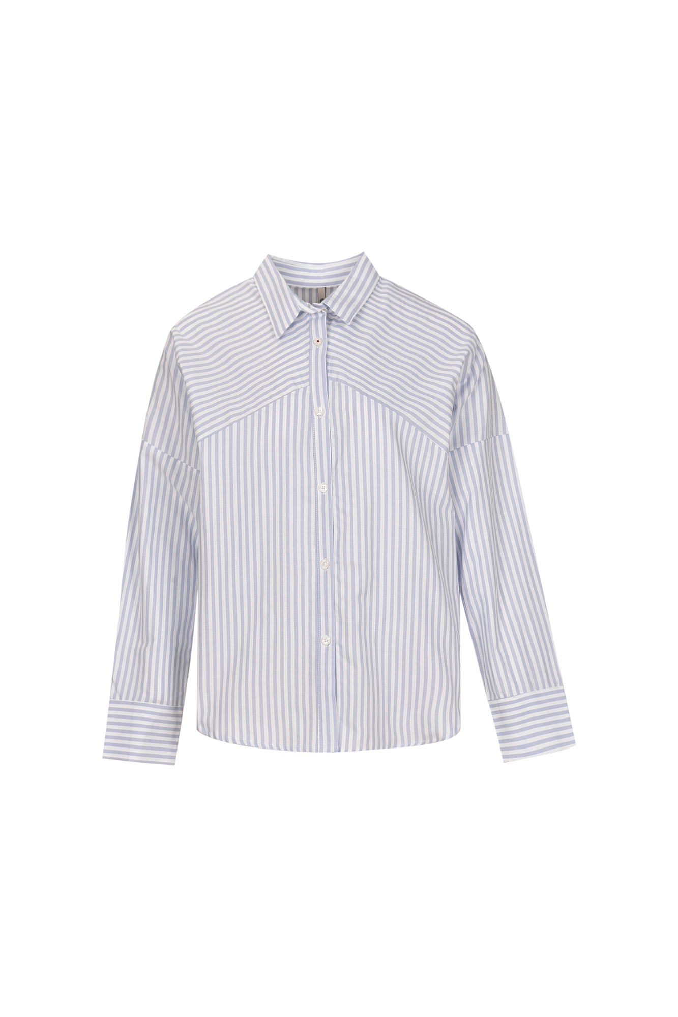 شومیز آستین بلند راه راه برش دار