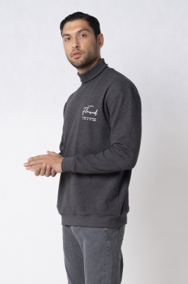 تیشرت آستین بلند یقه اسکی چاپی