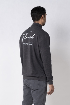 تیشرت آستین بلند یقه اسکی چاپی