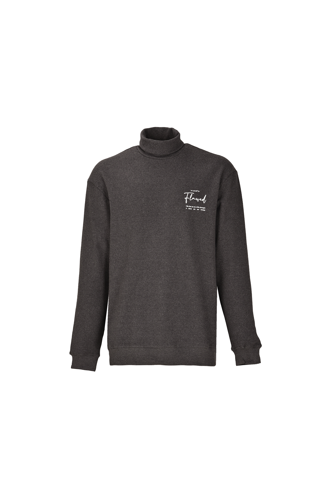 تیشرت آستین بلند یقه اسکی چاپی