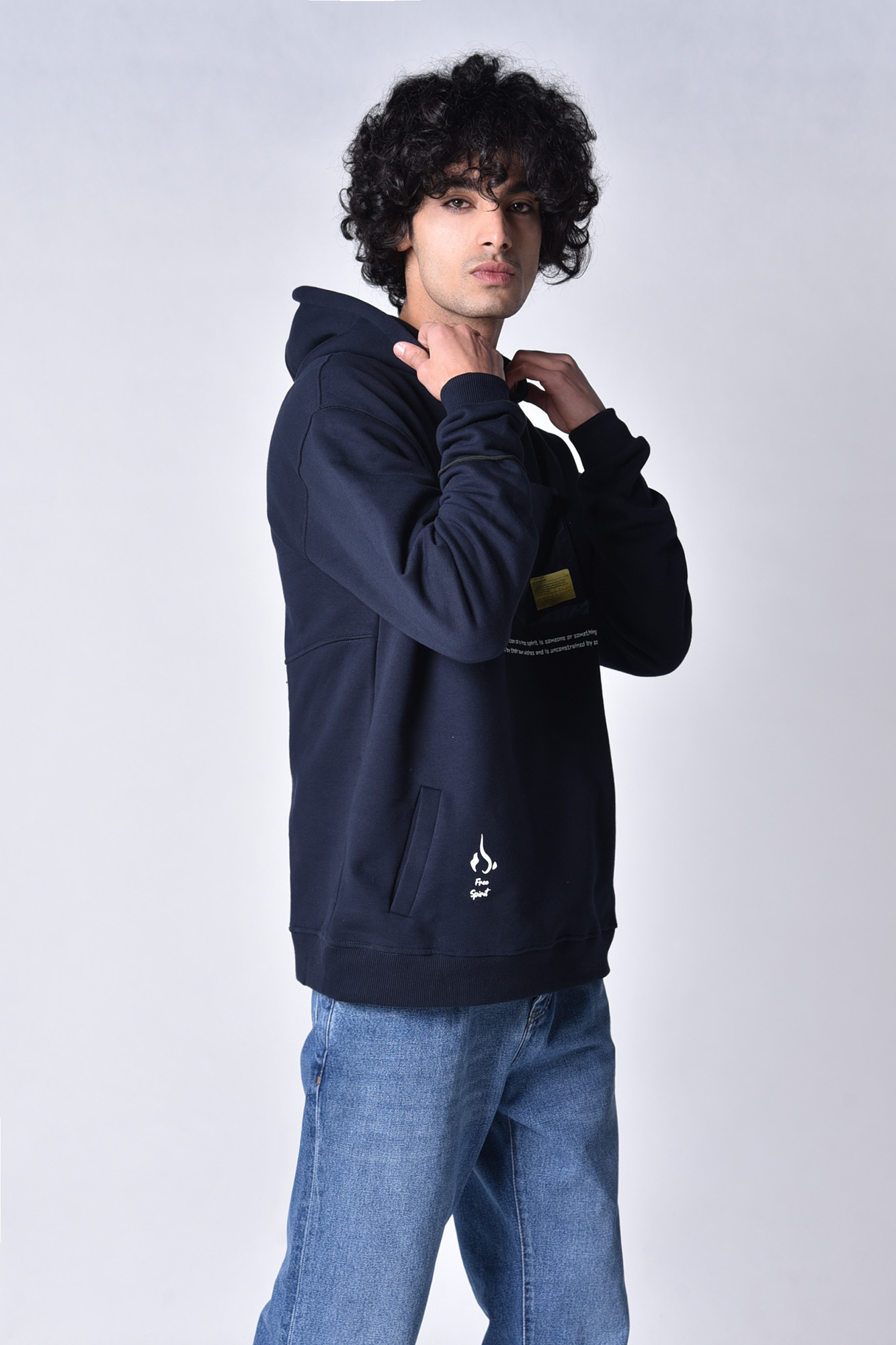 هودی جیب دار چاپی