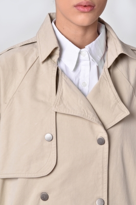 مانتو کتان یوک دار