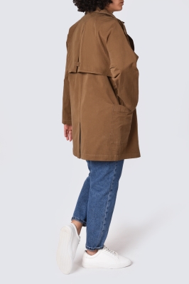 مانتو کتان یوک دار