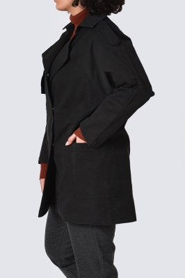 مانتو کتان یوک دار