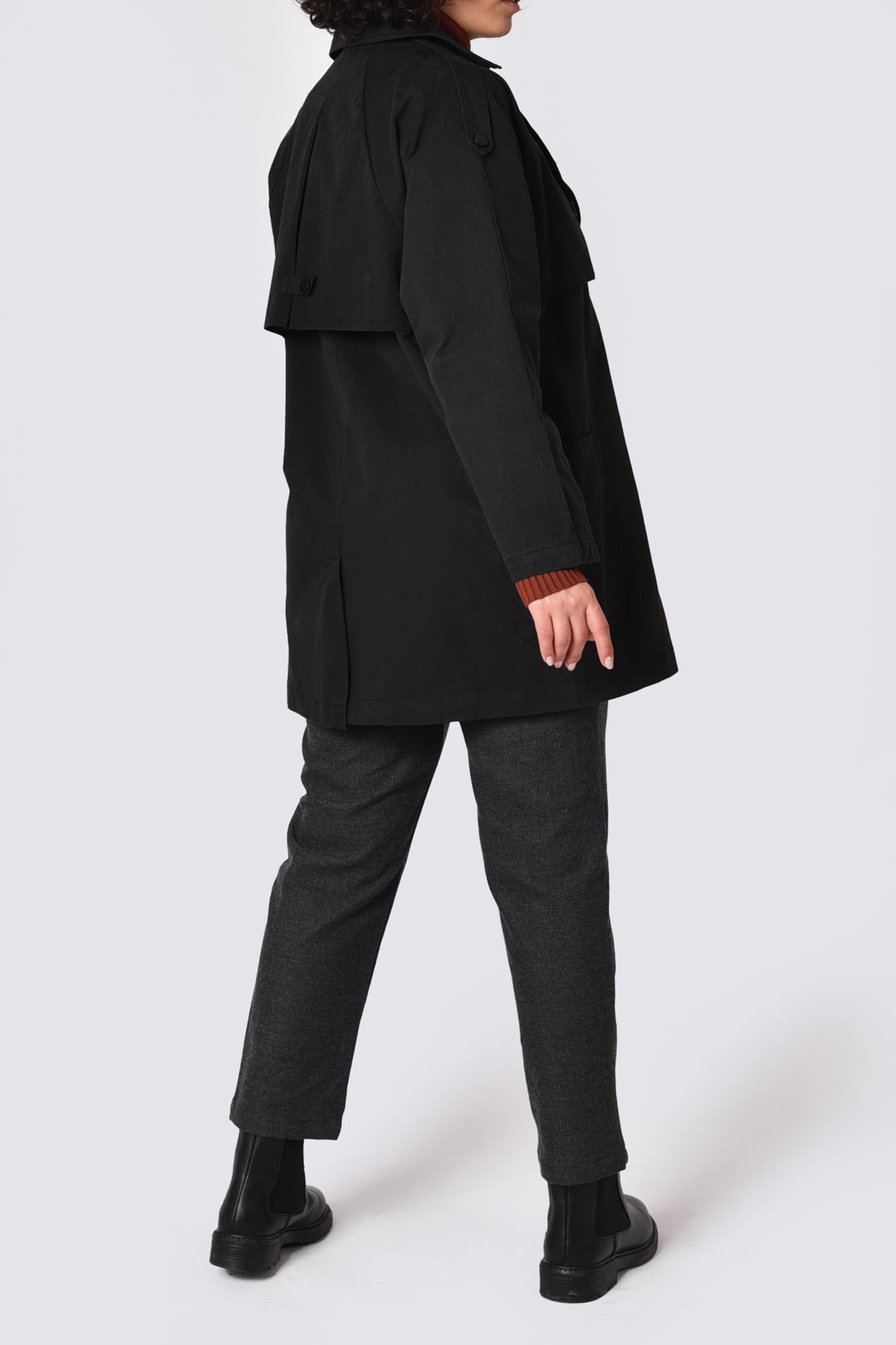 مانتو کتان یوک دار