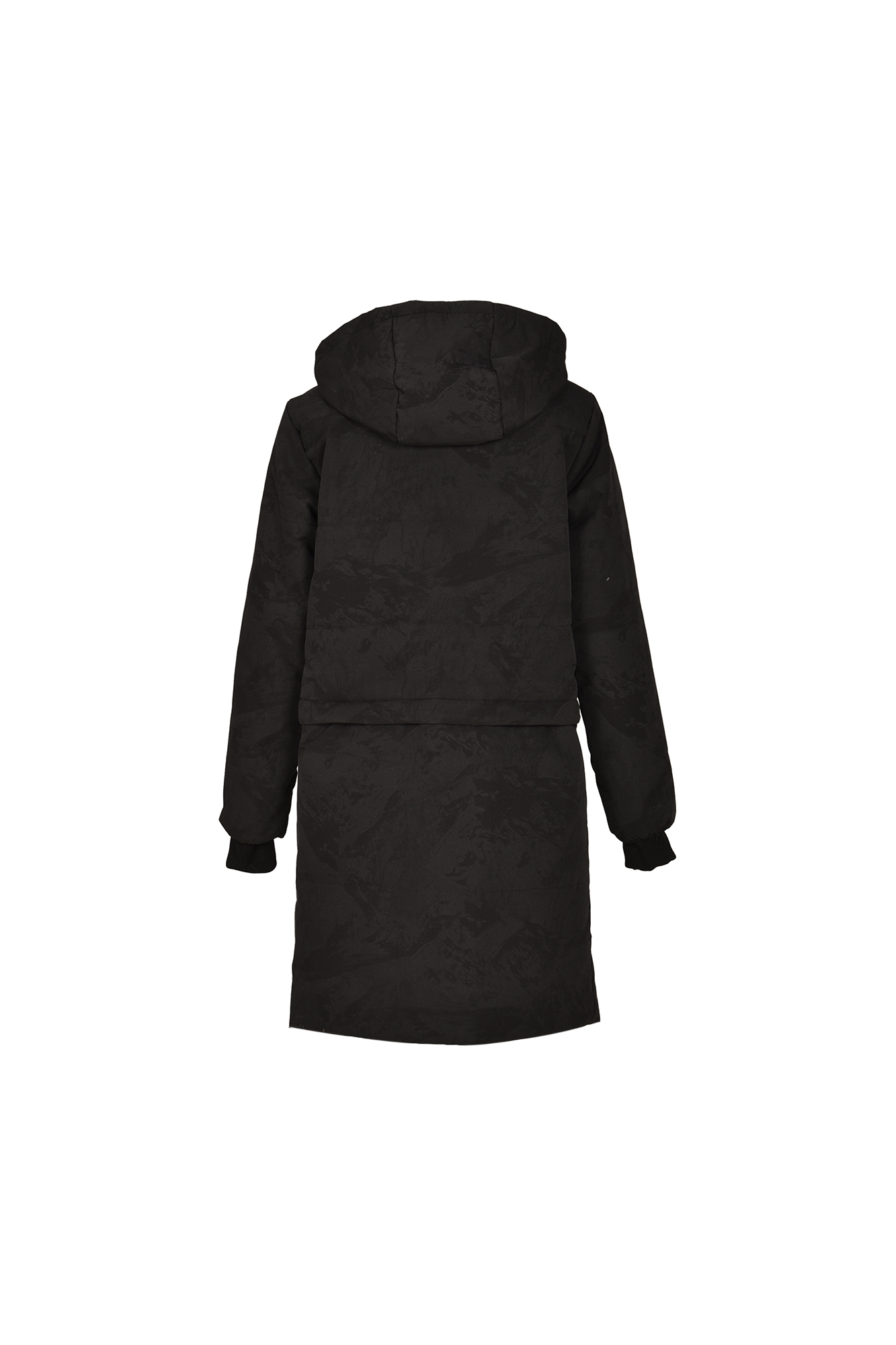 کاپشن چاپی بلند دو تکه