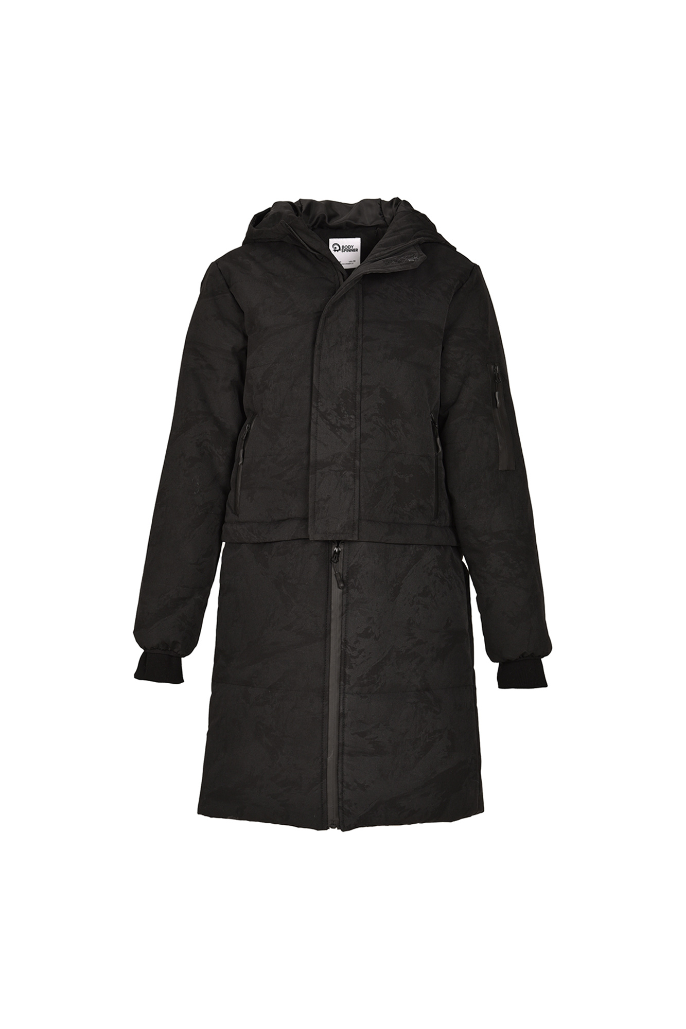 کاپشن چاپی بلند دو تکه