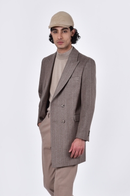 پالتو بلند یقه بلیزر چهار دکمه