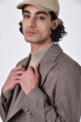 پالتو بلند یقه بلیزر چهار دکمه