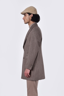 پالتو بلند یقه بلیزر چهار دکمه