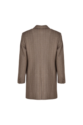 پالتو بلند یقه بلیزر چهار دکمه