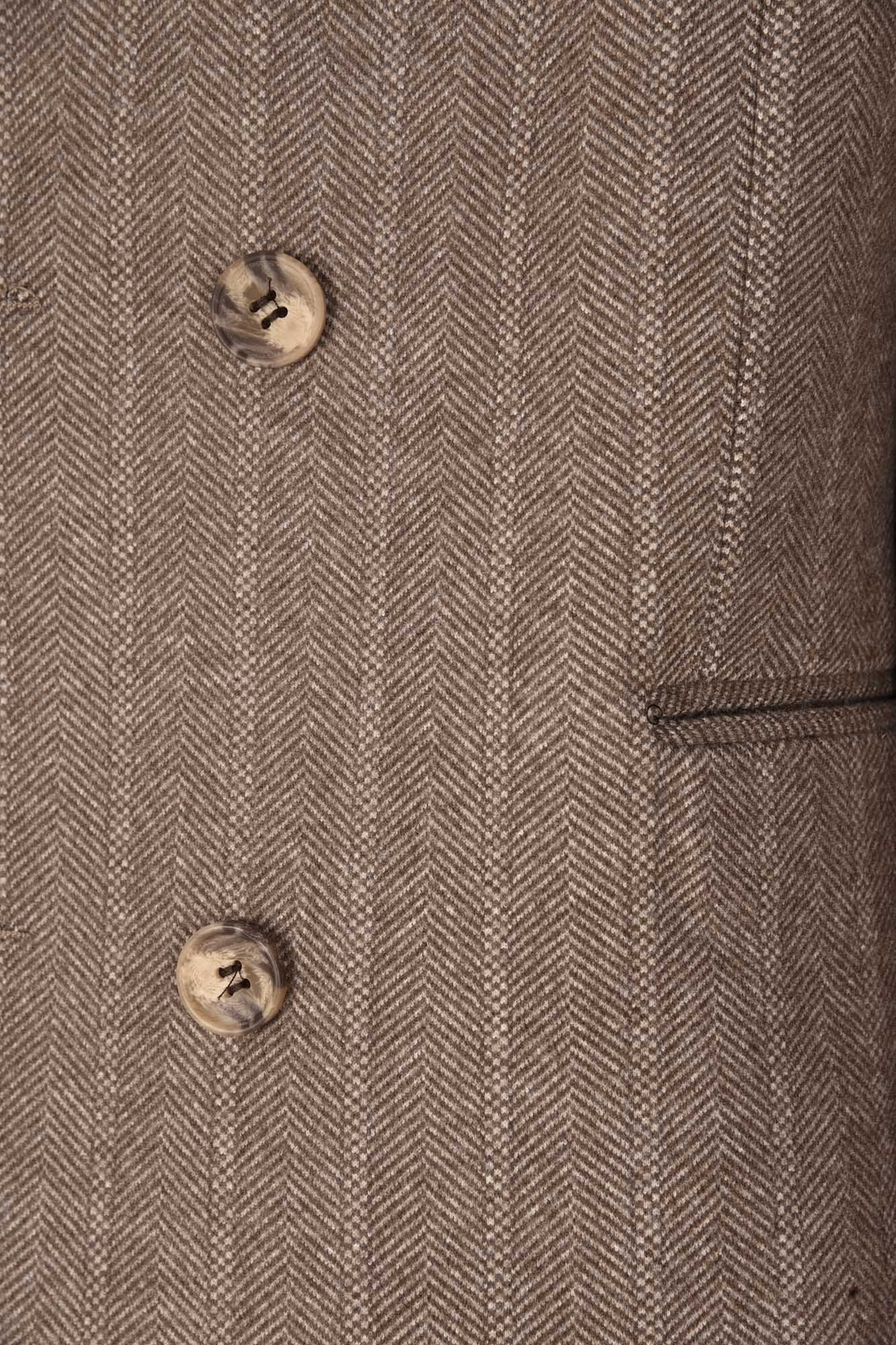 پالتو بلند یقه بلیزر چهار دکمه