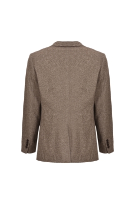 کت پشمی چهارخانه