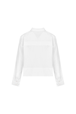 شومیز آستین بلند نوار دار