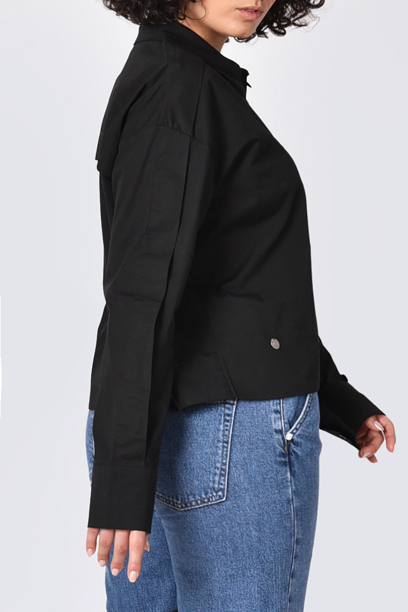 شومیز آستین بلند نوار دار