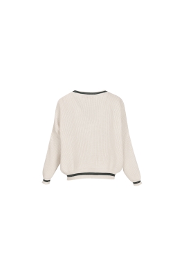 بافت یقه هفت آستین بلند