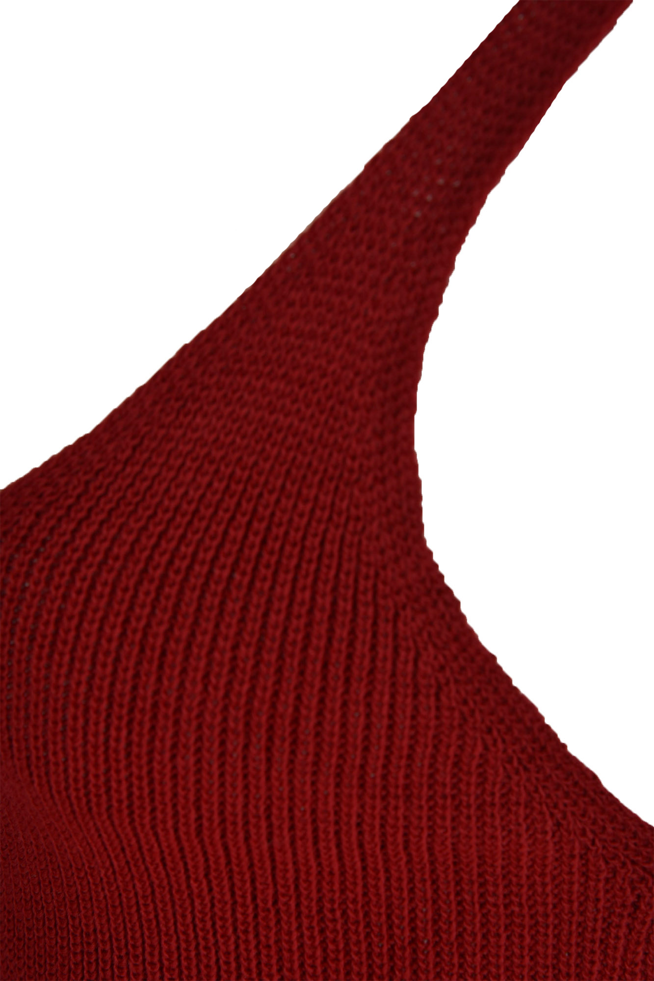 تاپ بافت یقه هفت بغل چاک دار