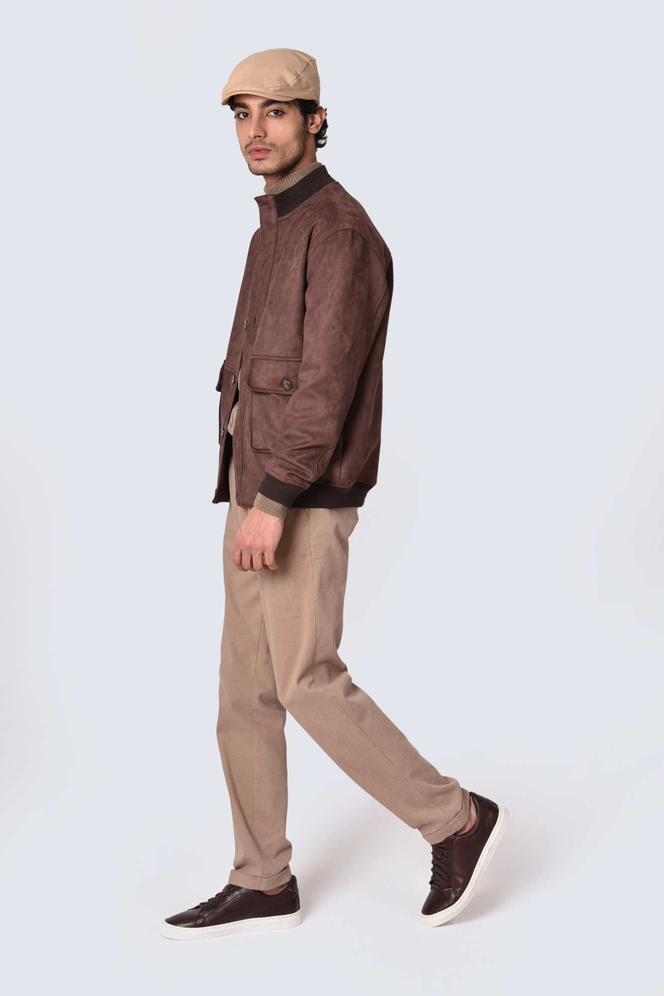 کاپشن کوتاه سوییت دکمه دار