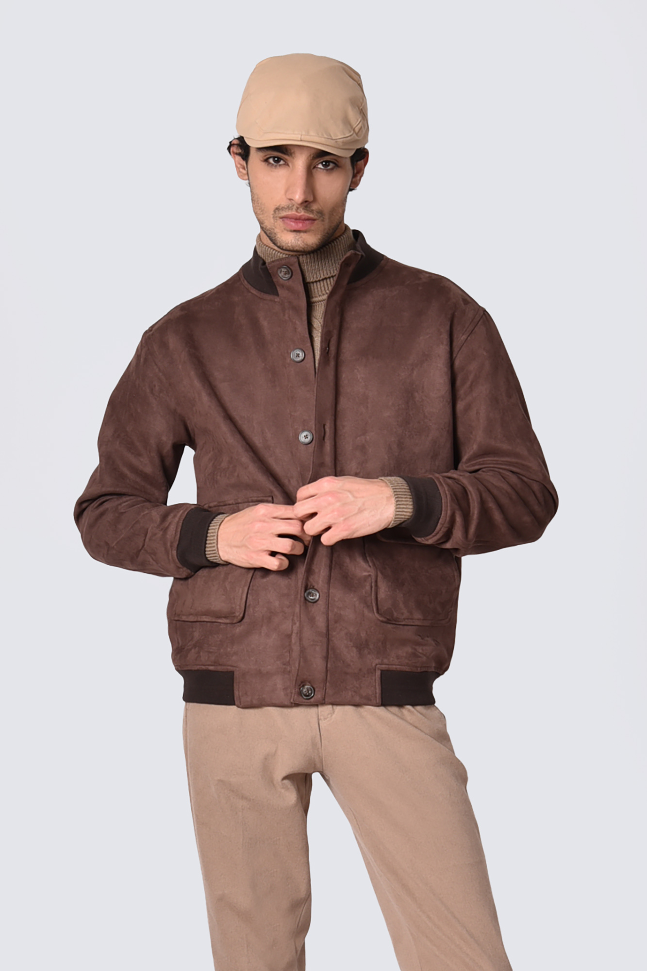 کاپشن کوتاه سوییت دکمه دار