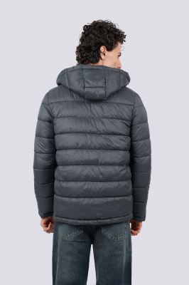 کاپشن کوتاه کلاهدار