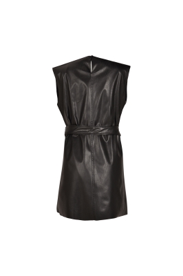 پیراهن چرم کمربند دار