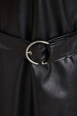 پیراهن چرم کمربند دار