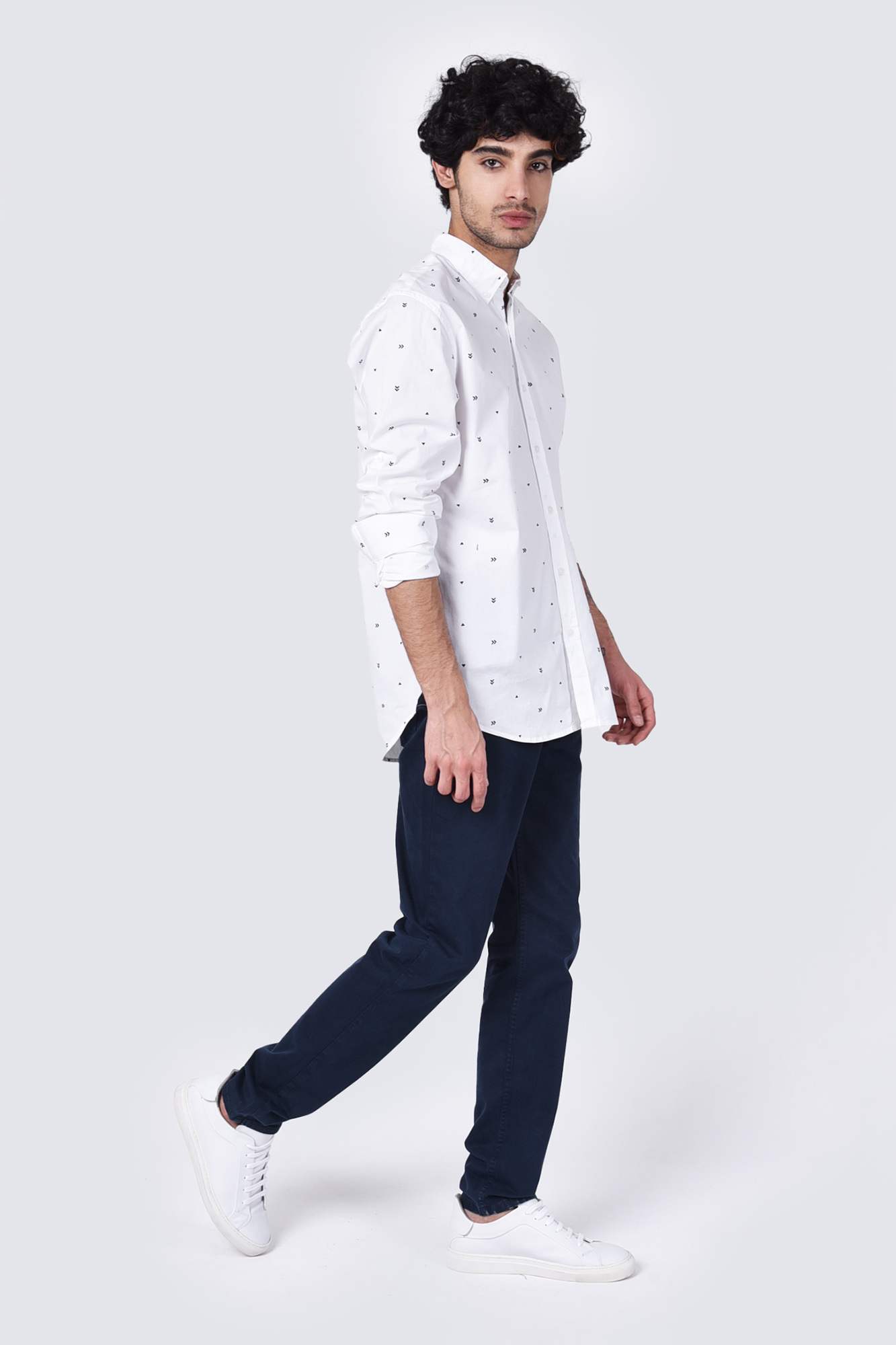 پیراهن آستین بلند چاپی