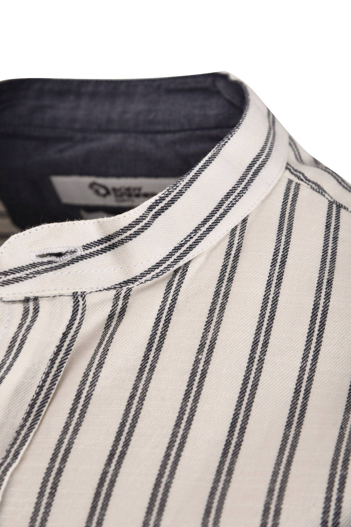 پیراهن آستین بلند یقه فرنچ راه راه