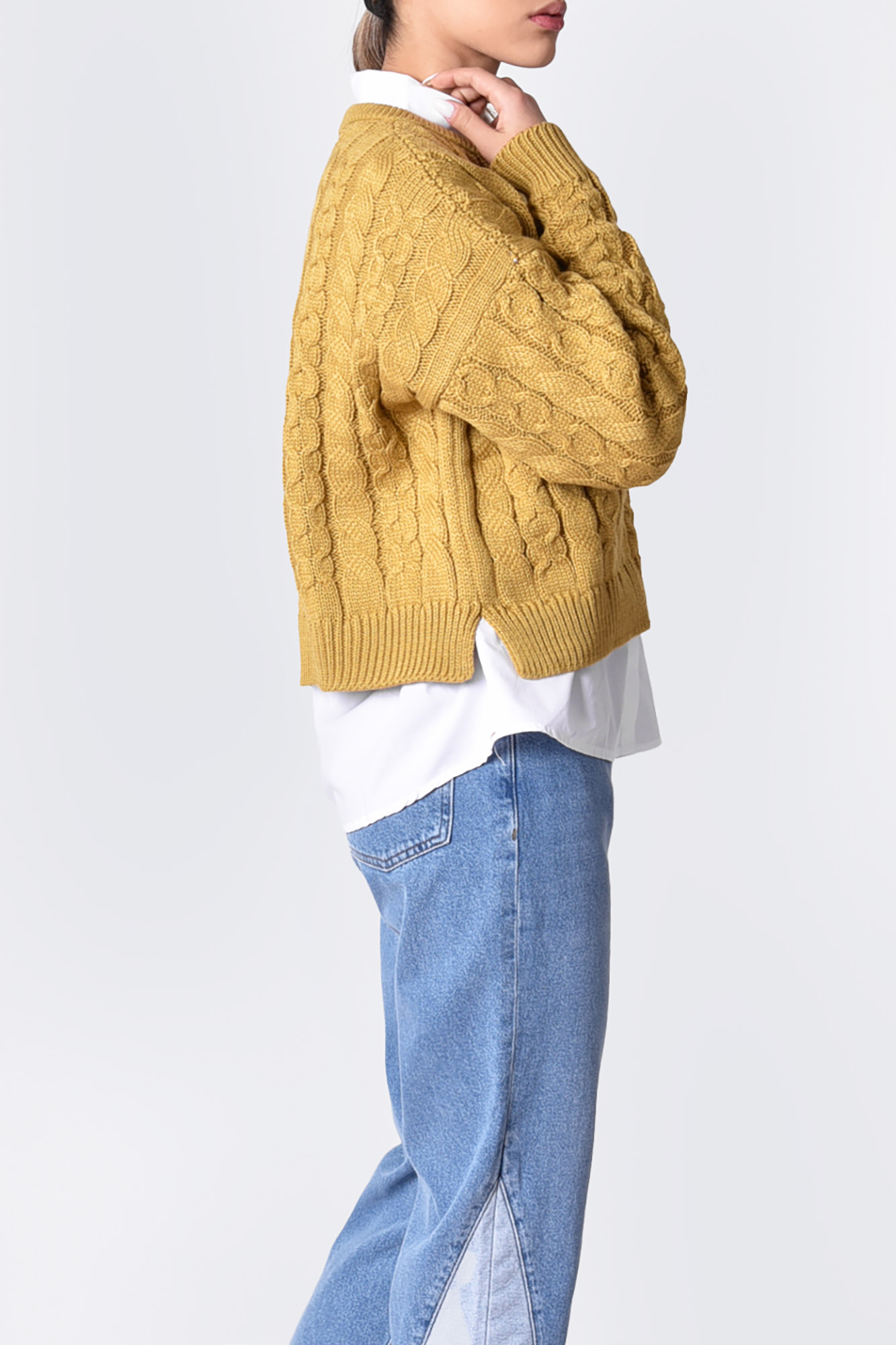 بافت آستین بلند مار پیچ