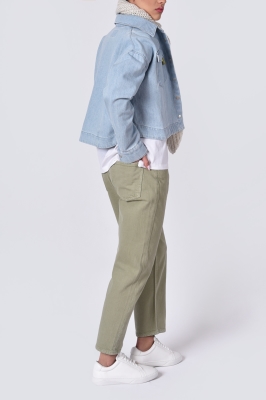 اورشرت جین برش دار