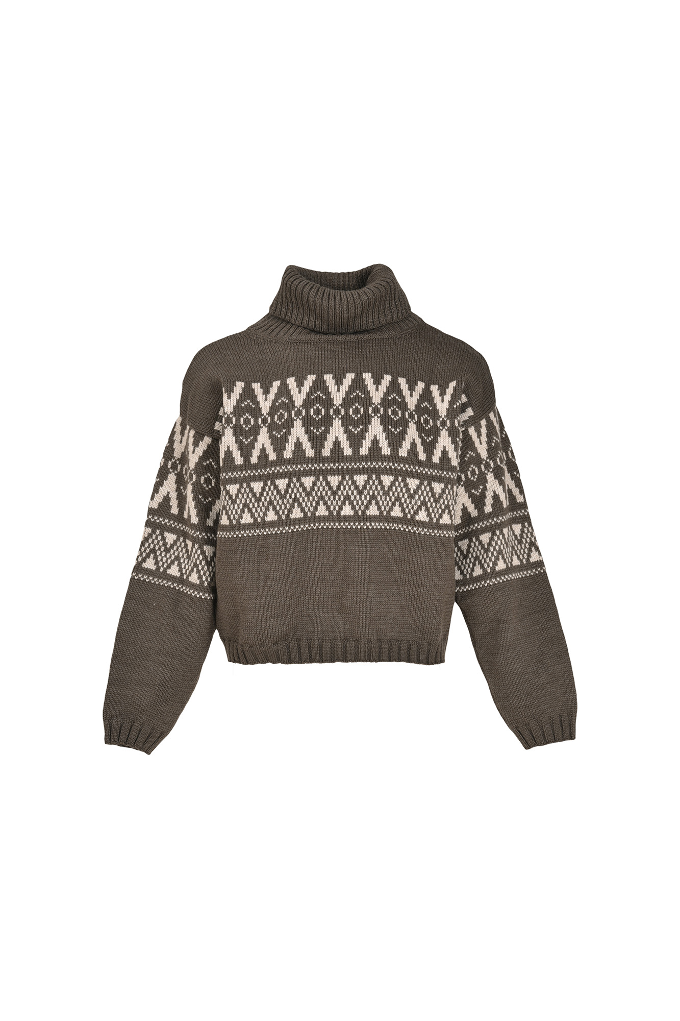 بافت ژاکارد یقه اسکی