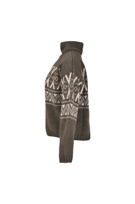 بافت ژاکارد یقه اسکی