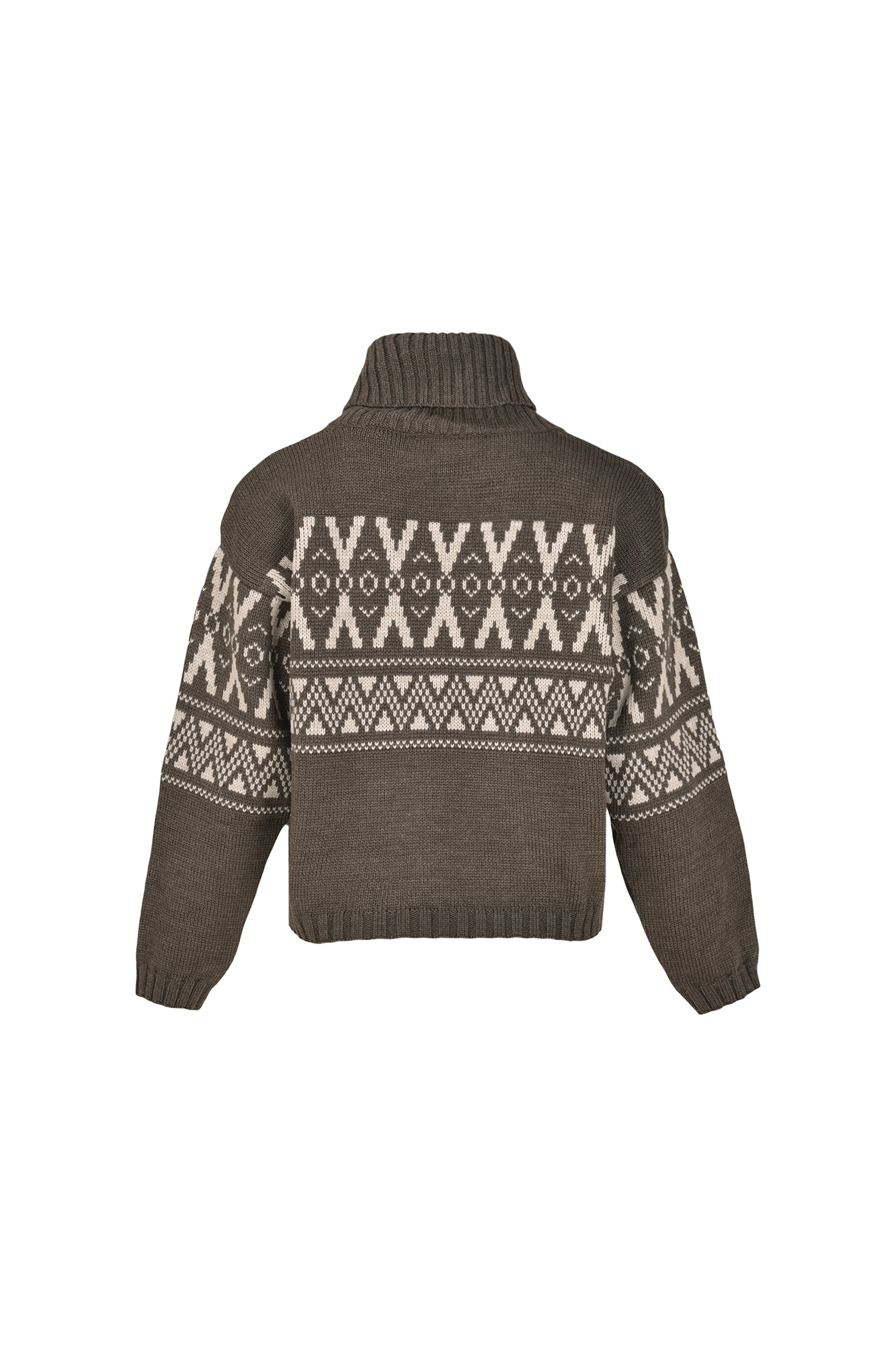 بافت ژاکارد یقه اسکی