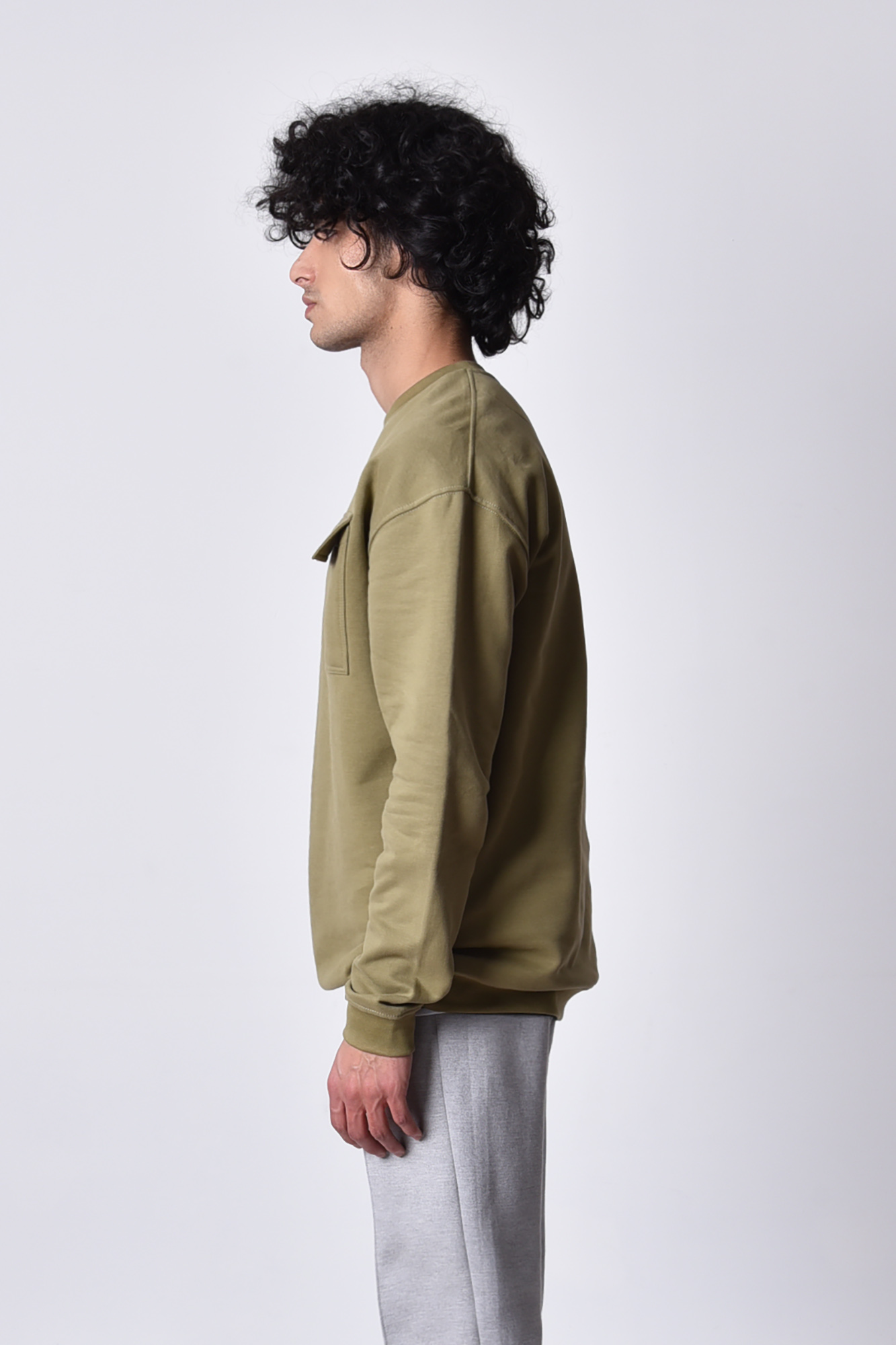 تیشرت آستین بلند جیب دار