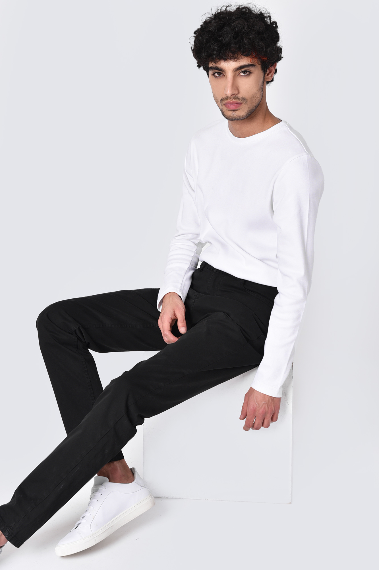 شلوار کتان رگولار فیت