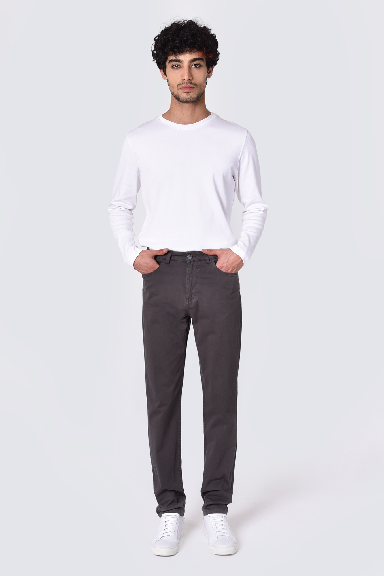 شلوار کتان رگولار فیت