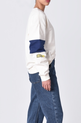 تیشرت آستین بلند چاپ و گلدوزی دار