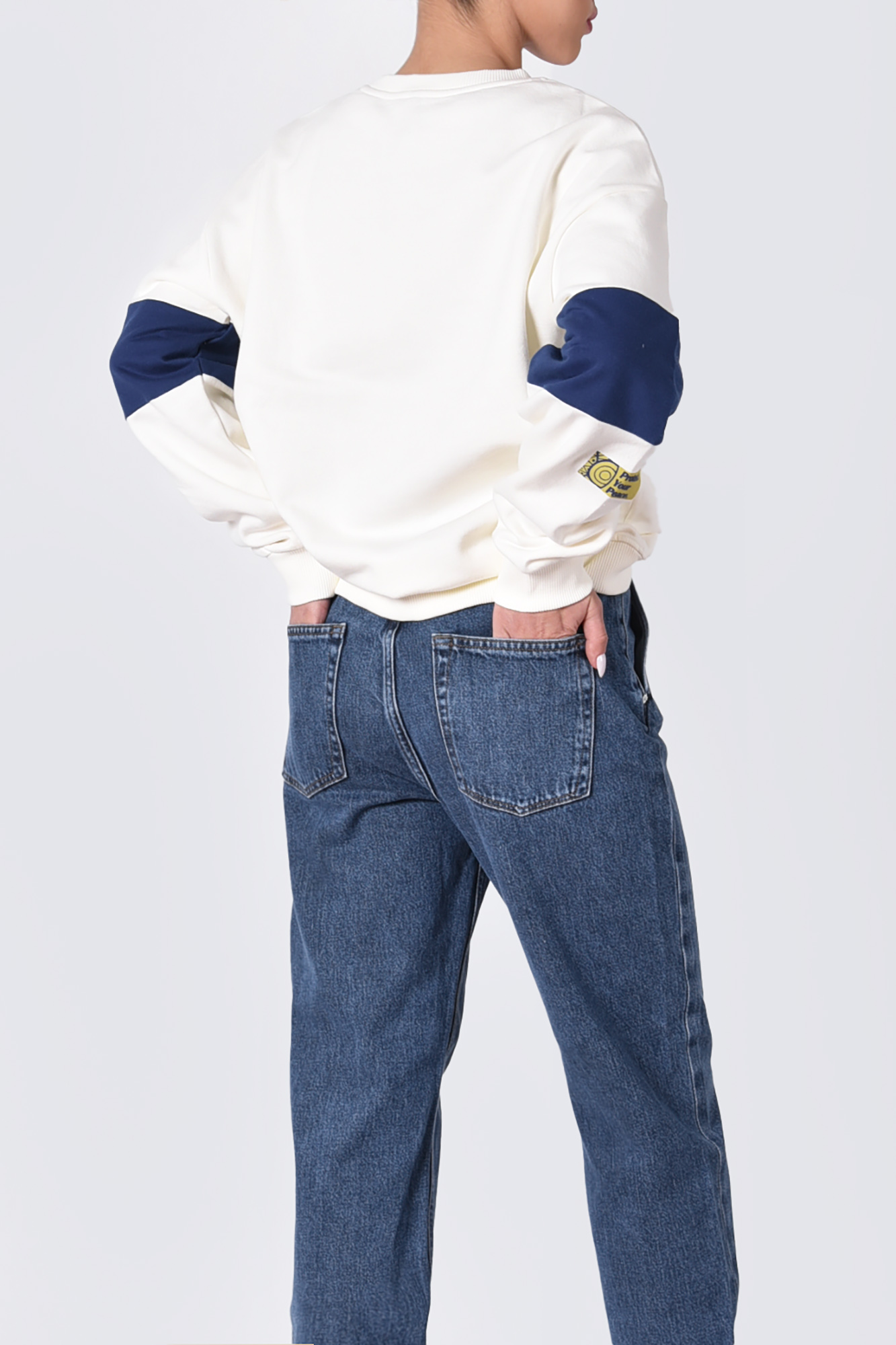 تیشرت آستین بلند چاپ و گلدوزی دار