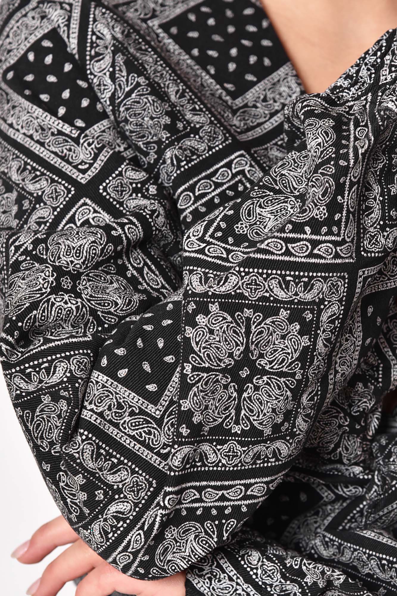 بلوز آستین بلند چاپی