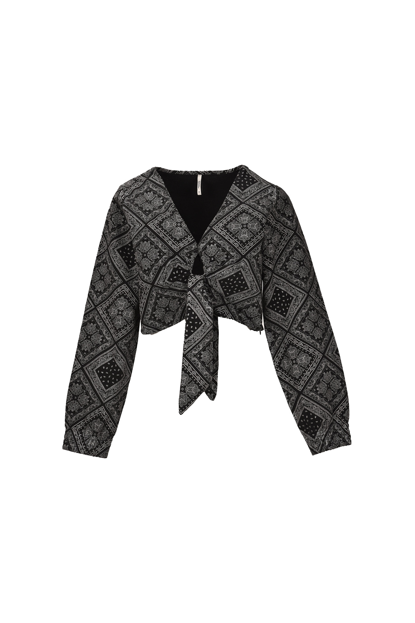 بلوز آستین بلند چاپی