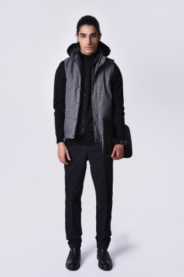 ژیله کلاه دار چهارخانه