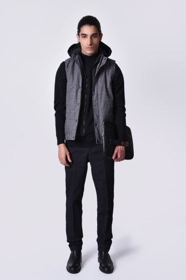 ژیله کلاه دار چهارخانه