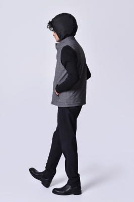 ژیله کلاه دار چهارخانه