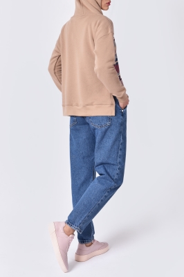 هودی چاپی بغل چاکدار