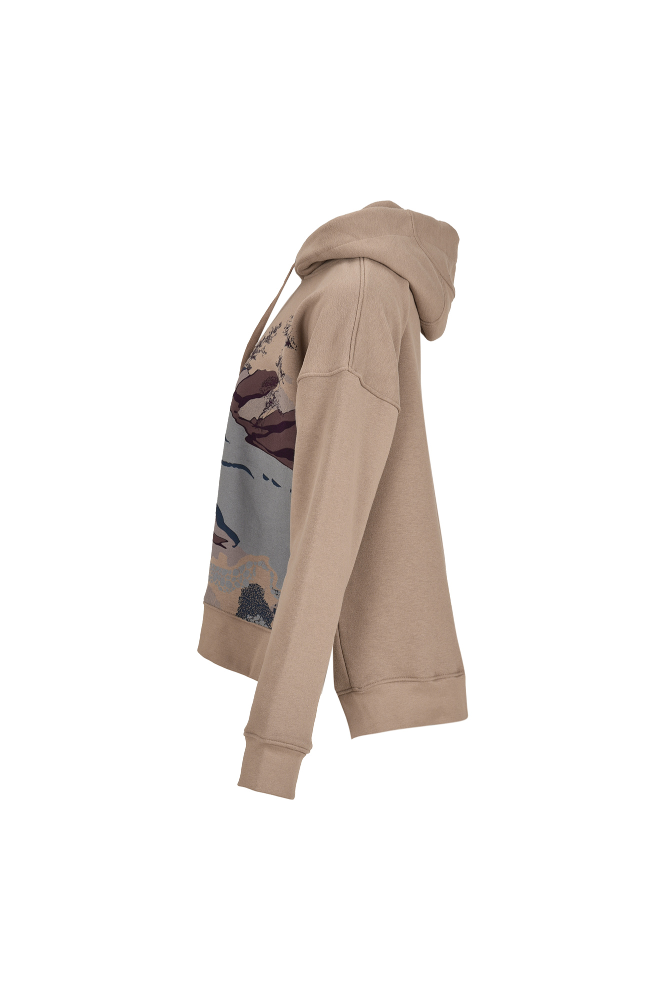 هودی چاپی بغل چاکدار