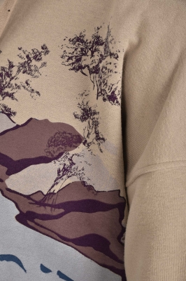 هودی چاپی بغل چاکدار