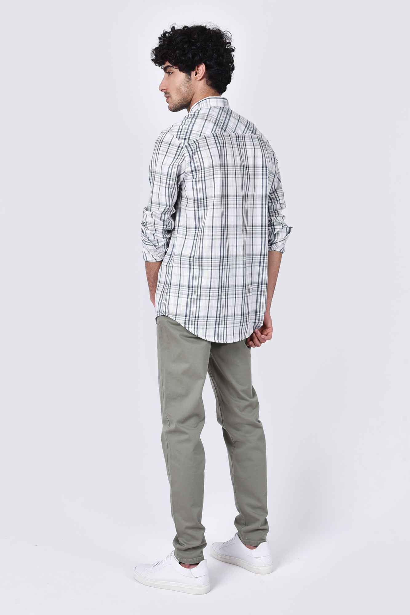 پیراهن دو جیب آستین بلند