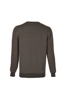 بافت یقه گرد ژاکارد دو نخ