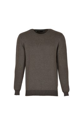 بافت یقه گرد ژاکارد دو نخ