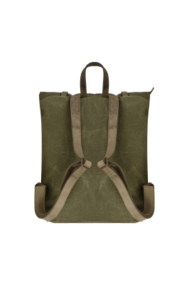 کوله پشتی چرم و برزنت